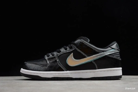 Co Diamond Diamond Supply SB Black Low Dunk Nike BV1310-001 0323